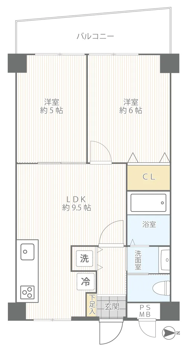 コーポ大倉山Ⅲ402号室