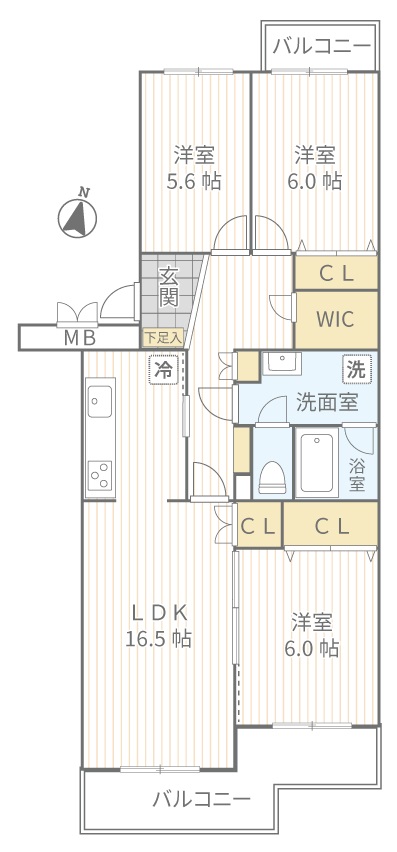 グリーンヒル鴨志田西団地18号棟_503号室_修正