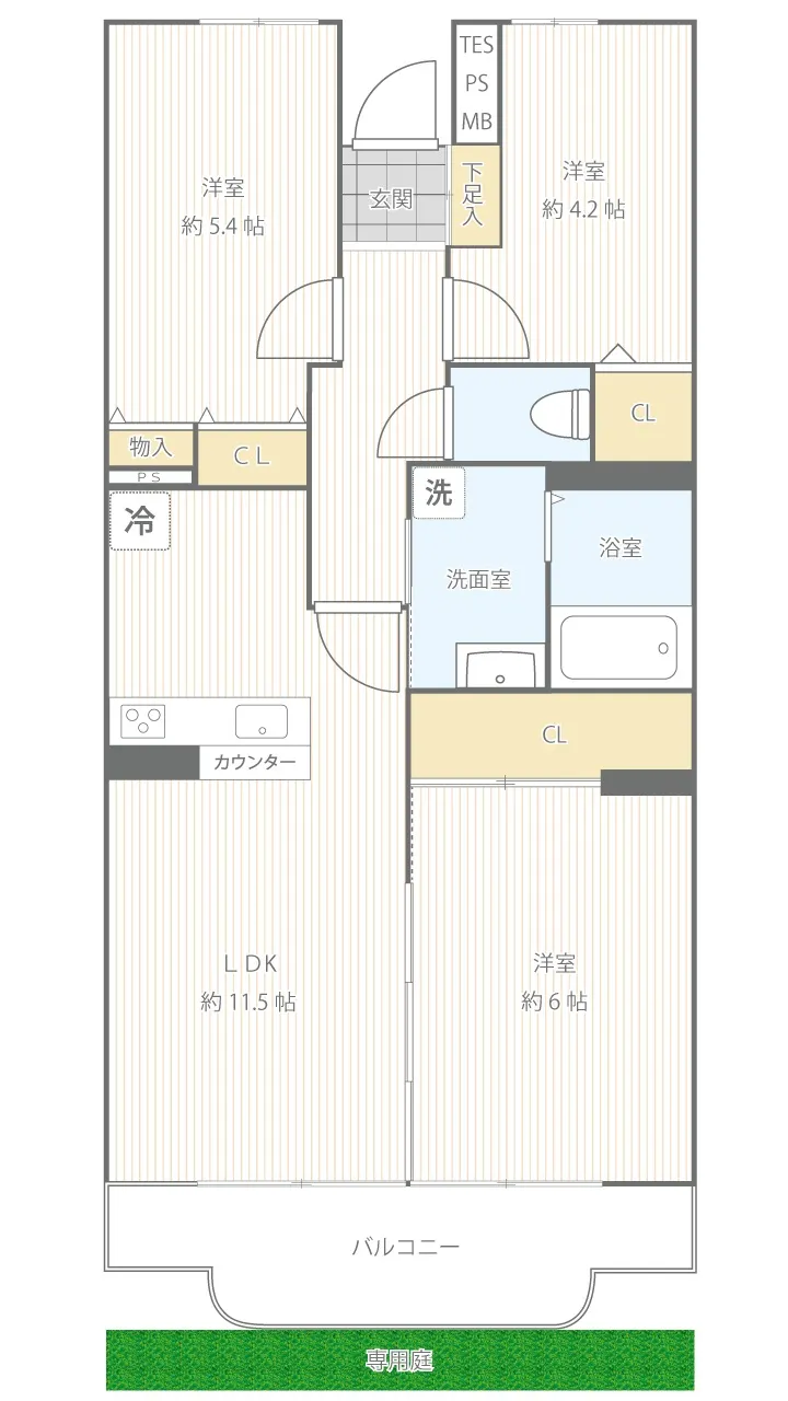 パイロットハウスサン戸塚208号室間取図