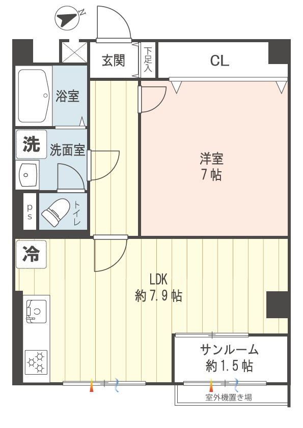 250313_【間取り】_第二ニュー野毛マンション＿