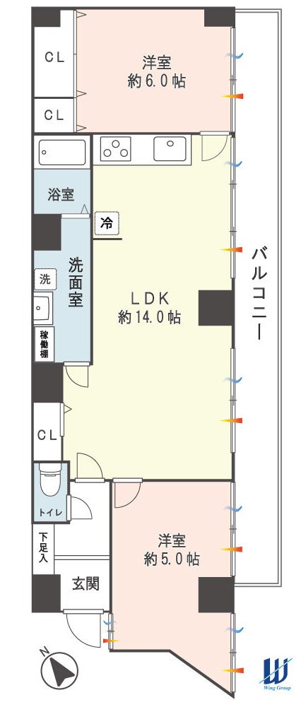 上永谷フラワーマンション_101号室間取り図